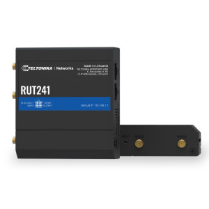 Teltonika RUT241 Industrial Cellular Router, WiFi, Digital I/O, 2 Fast Ethernet